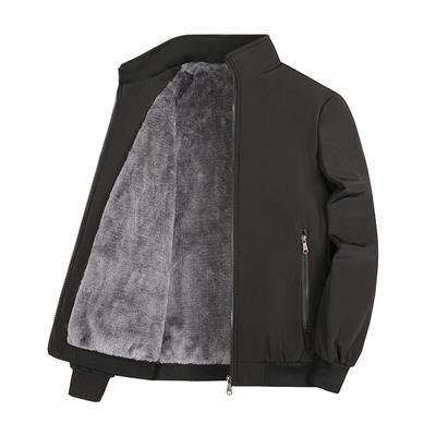 Мужская зимняя куртка большого размера с воротником-стойкой, теплая, зимняя утолщенная, ветрозащитная, теплая куртка