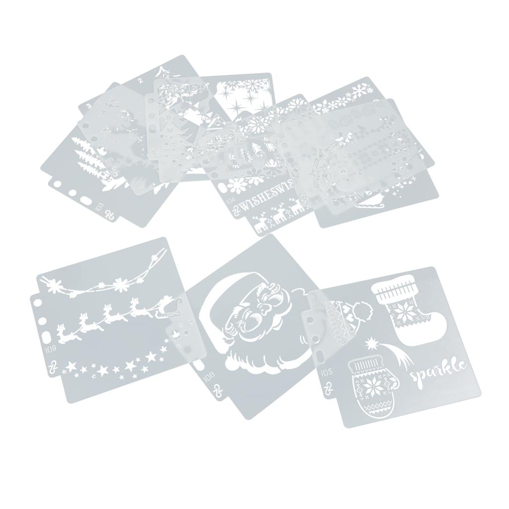 9Pcs Stencils Production Reusable PET Multi Purpose Flexible Mandala Template