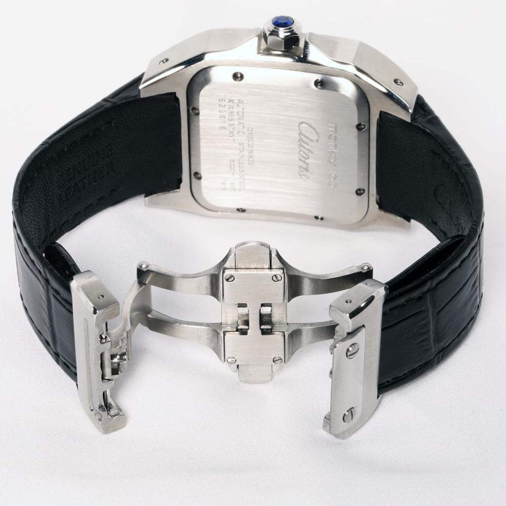 Watch OMECO Clitoris Mankos100 Japanese Movement Luxury Watch Watch Omeko Clock Men's Men's (Silver)