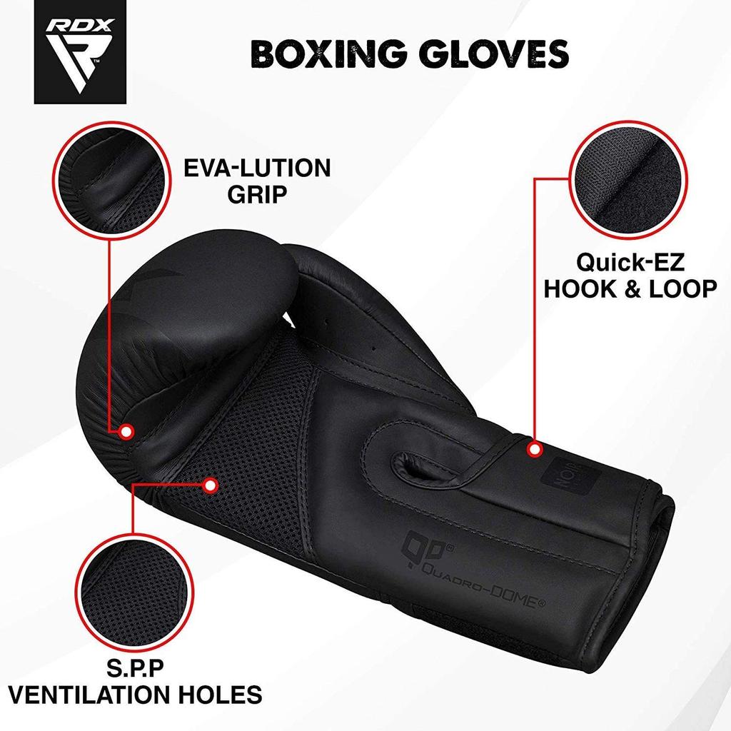 RDX Boxing Muay Mayahide Leather Heavy Bag Martial Arts Gloves, Training, Fitness, Thai, Mitts, Kickboxing, Fighting, Sparring, Punching,