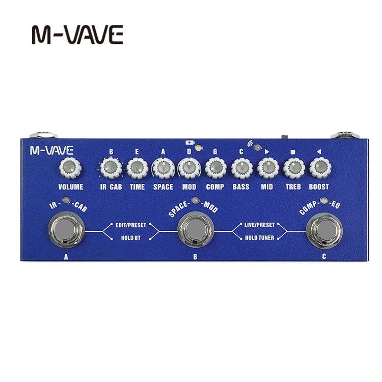 M-VAVE CubeBaby BASS: Педаль эффектов для электробас-гитары - Модный аксессуар для музыкального инструмента