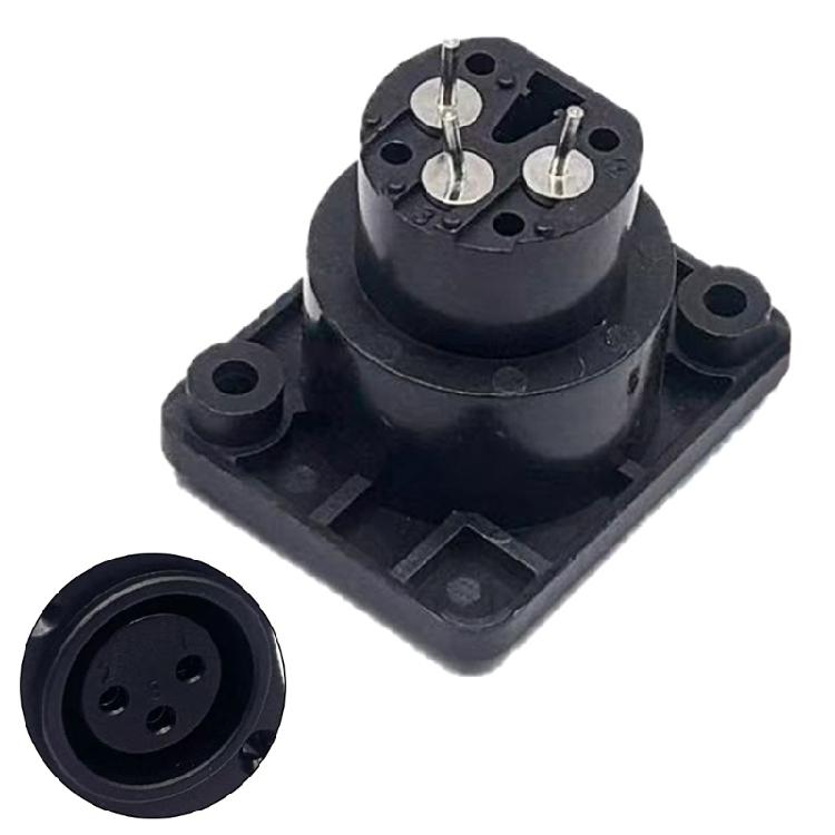 Tool Less 3Pin XLR Adapter Straight Terminal Panel Mount Connector ABS Alloy For Mobile Auditory Applications