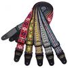 Vintage Flowers Stripes Guitar Strap with Woven Embroidery Fabrics for Guitar Bass 5 Colors