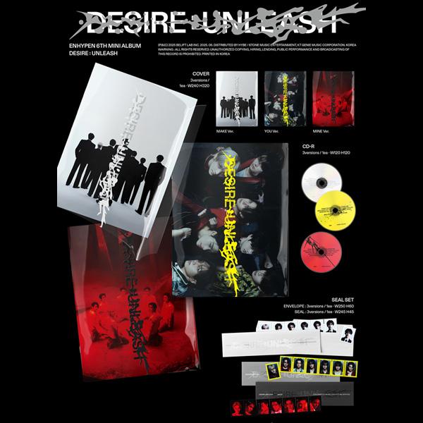 ENHYPEN 6th Mini Album [DESIRE : UNLEASH] [Random Version]