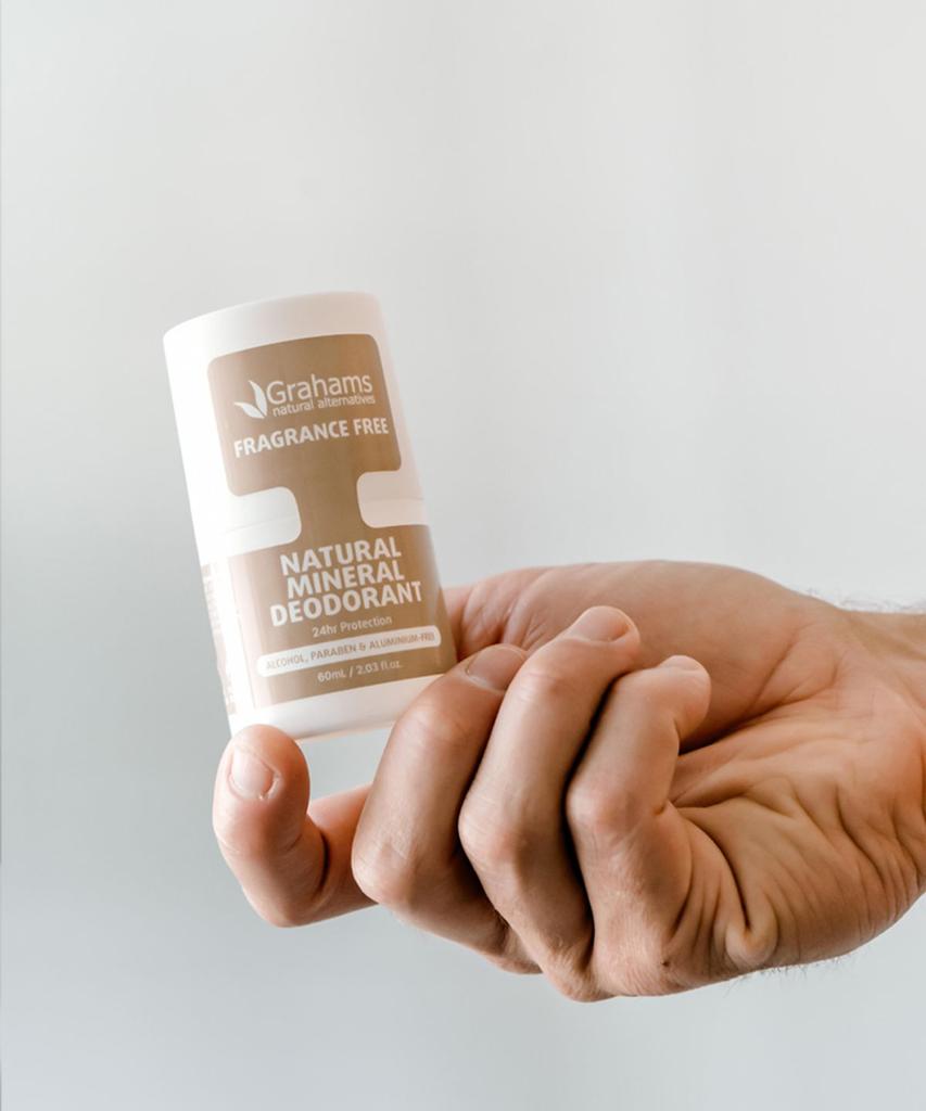 Natural Mineral Deodorant Unscented Roll-on 60mL