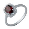 Серебряное кольцо с натуральным гранатом 1.4ct (2035121) 2.6 гр. 925 пробы