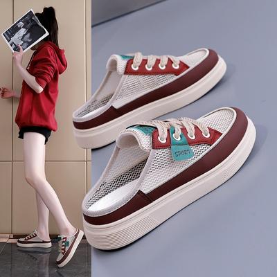 Дышащие Прохладные Тапочки Универсальная Плоская Повседневная Обувь Женская Обувь