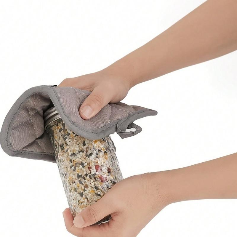 4-piece Set of Oven Gloves with High Heat Resistance, Thick Kitchen Extension, Oven Gloves for Kitchen Baking