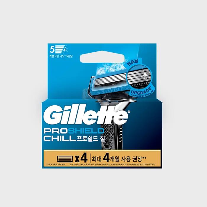 Gillette 2024 ProShield Chill Лезвия для бритья 4 шт.