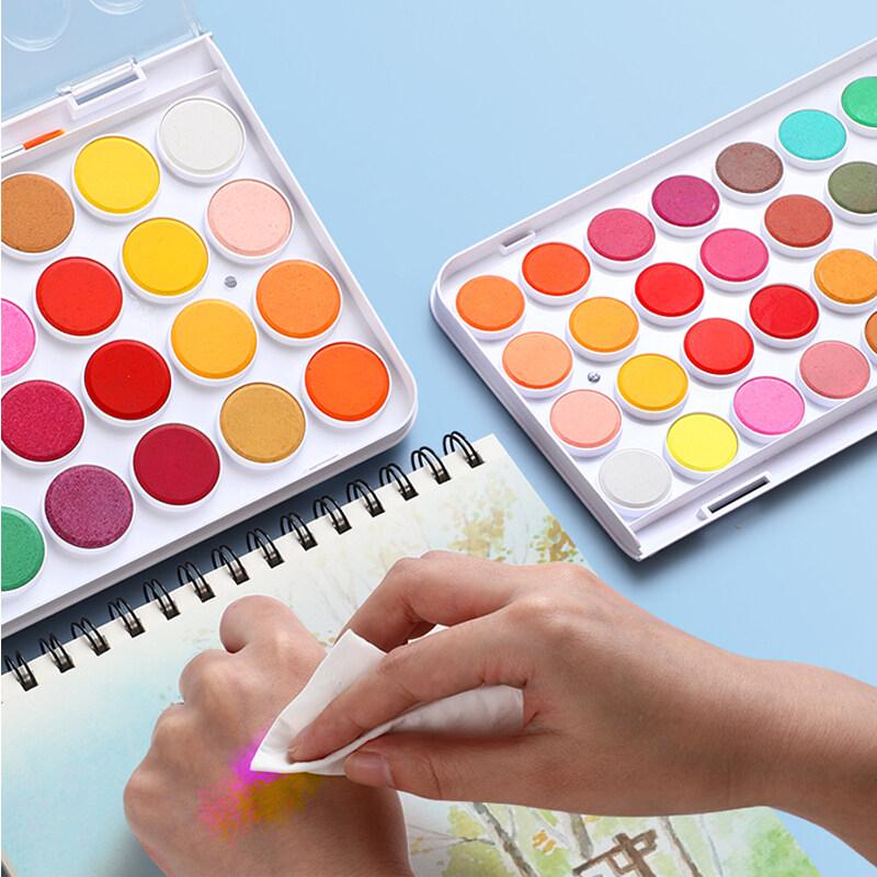 16/36 цветов портативный однотонный набор акварельных красок акварельная кисть ручка для детской живописи товары для рукоделия