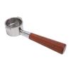 51mm Bottomless Portafilter Fit for   Coffee Machine   Stainless Steel 2 Ears Portafilter with Wooden Handle Puck Screen