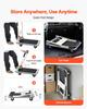 Foldable Push Cart Dolly, 149.69 kg Capacity, Folding Platform Truck with Swivel Wheels, Moving Platform Hand Truck Flatbed Cart, Space Saving Push