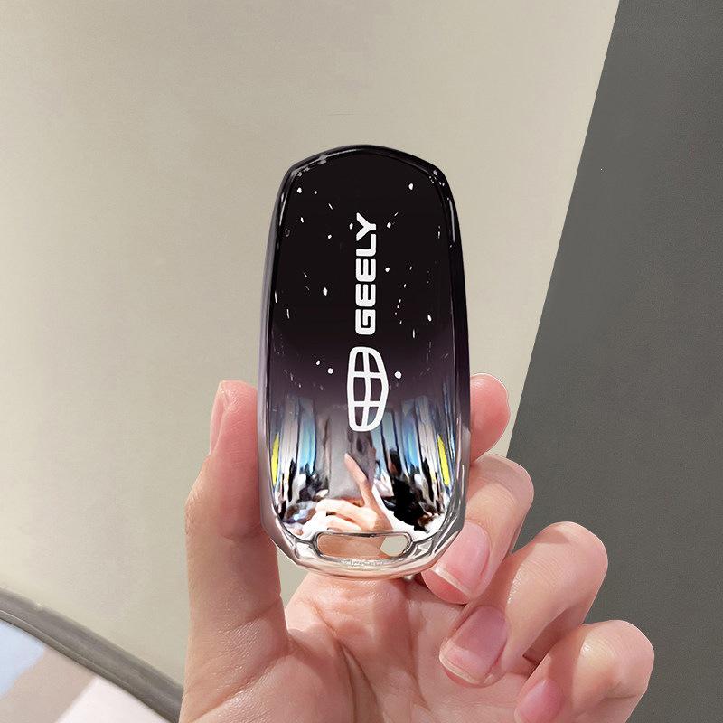 Крышка для ключа и чехол для пряжки ремня безопасности Geely Boyue, Xingyue, Emgrand GS, Borui X6, Vision, Xingrui, Panda Mini