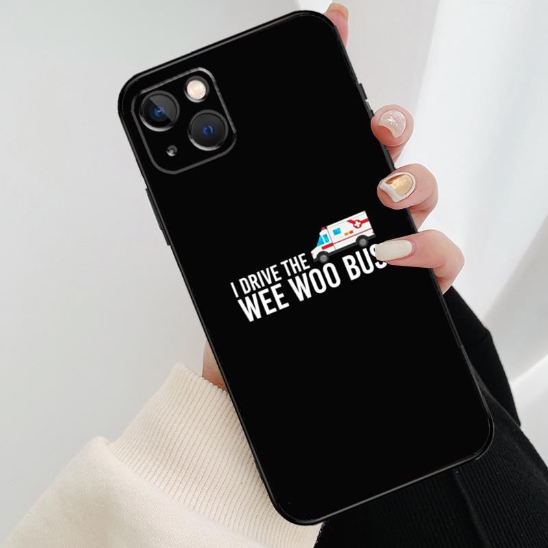 Чехол Wee Woo Ambulance для iPhone 17 Pro Max 14 13 12 11 15 16 Pro Max mini 16 15 Plus 16e 17 Air