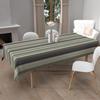 BAYADERES Khaki Rectangular Stain-resistant Printed Tablecloth 140x300 Cm, by Soleil d'Ocre
