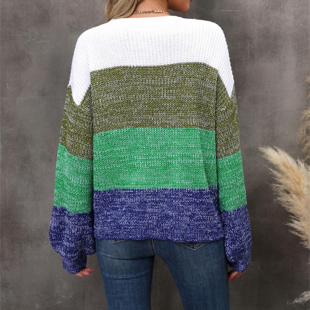 GMXIA Women's Fashion Casual Autumn Winter Long Sleeve O-Neck Loose Sweaters