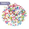 YFFSFDC Cotter Pins 8mm X 12mm Set of 200 Fasteners Pushpins Thumbtacks Mini Cotter Pins DIY Accessories for Document Mixed Colors Crafts,