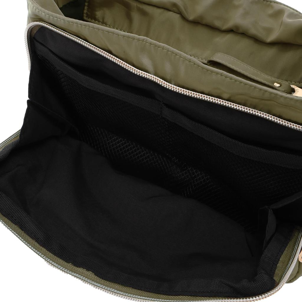 Легкая наплечная сумка цвета хаки [Ozoc] с 10 карманами, водоотталкивающая женская,