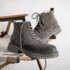 Модные теплые мужские ботинки для осени и зимы Ретро Комфорт Высокое качество Повседневные для бизнеса или офиса Уличные Трендовая роскошная обувь