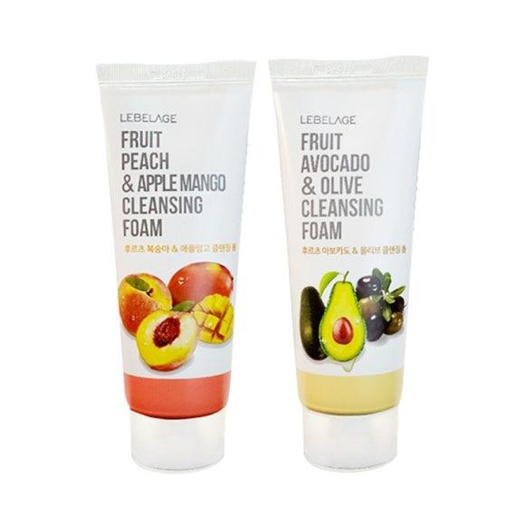 Lebelage Fruit Lemon&Calamansi/Peach&Apple/Avocado&Olive Очищающая пенка 100 мл (13 вариантов)