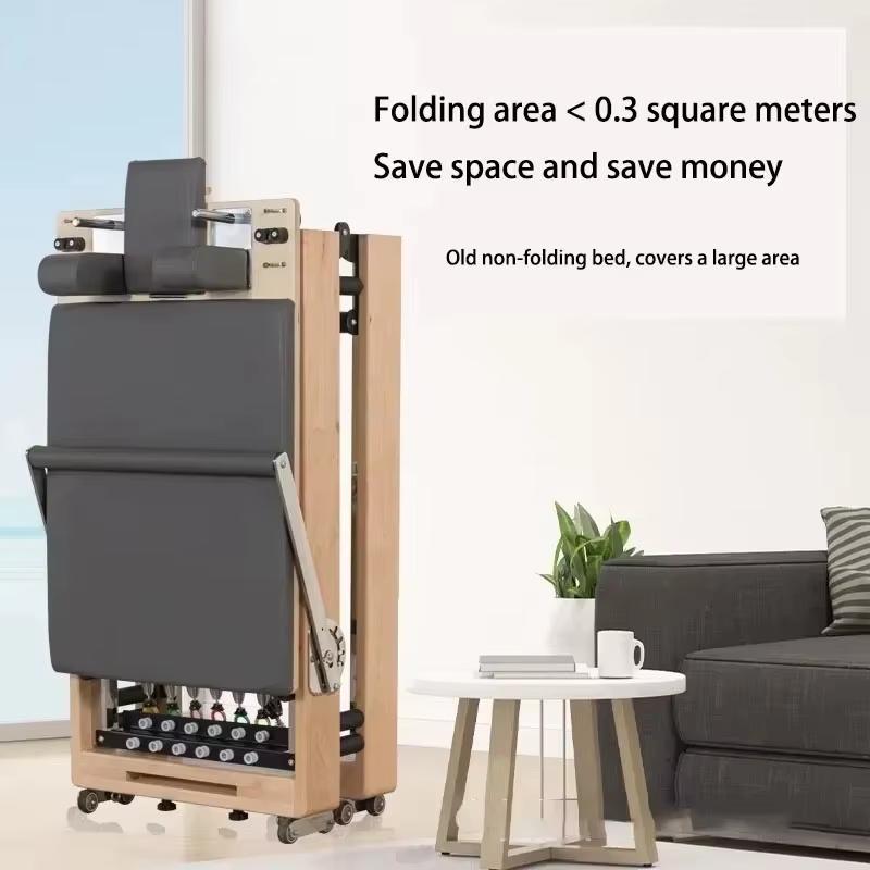 Кровать для пилатеса с регулировкой высоты Фитнес-оборудование Студия йоги Спортзал Реформер для пилатеса Лестница Частный клуб Дом Бодибилдинг Упражнения