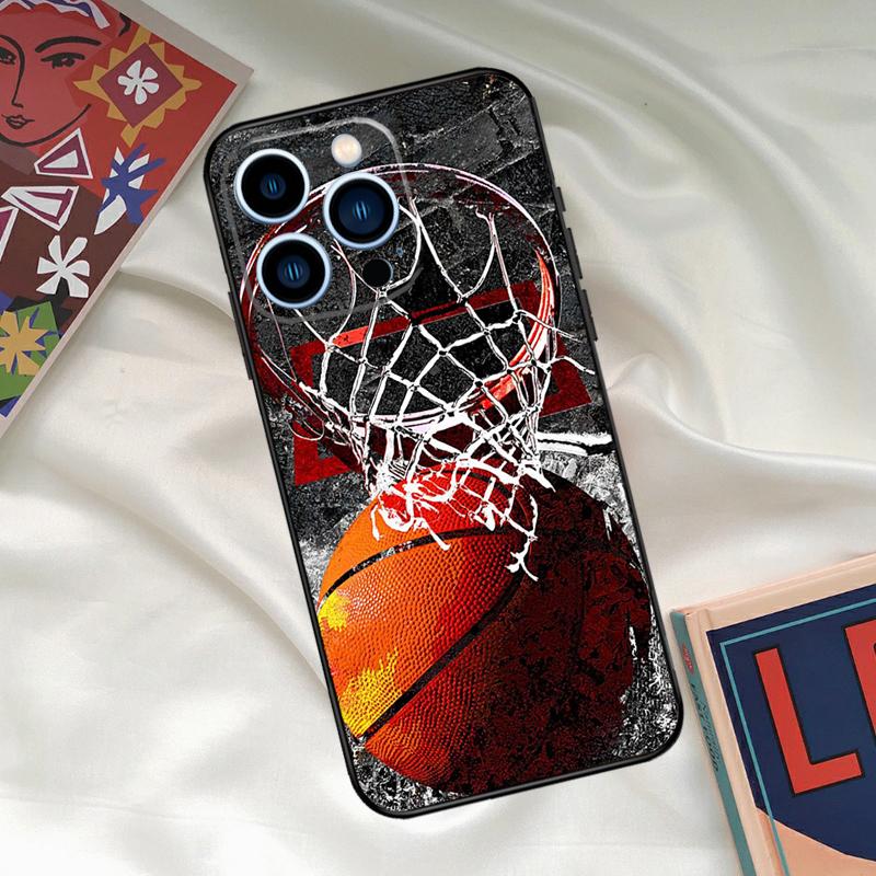 Чехол-баскетбольное кольцо для iPhone 15 14 13 12 11 Pro Max XR X XS Max 7 8 Plus SE 2020 12 13 Mini Задняя крышка