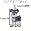 Exquisite Maltese Dog Pendant Necklace Cute Aesthetic Neck Accessories Collar Chain  Unisex