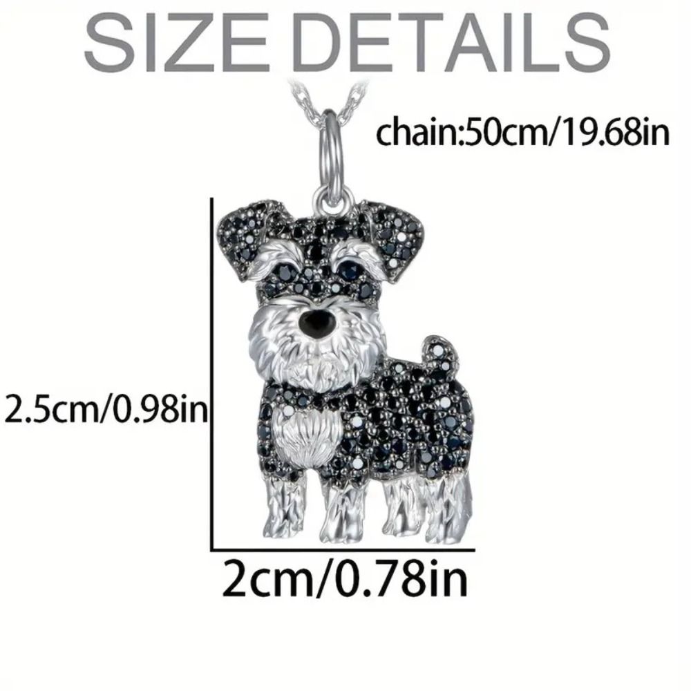 Exquisite Maltese Dog Pendant Necklace Cute Aesthetic Neck Accessories Collar Chain Unisex