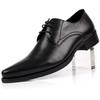 Men's Pointed Toe Leather Dress Shoes - Korean Style Wedding & Business Formal Footwear