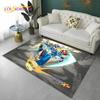 Megaman Cartoon Rockman Retro Games Carpet Rug for Home Living Room Bedroom Sofa Doormat Decor,Child Area Rug Non-slip Floor Mat