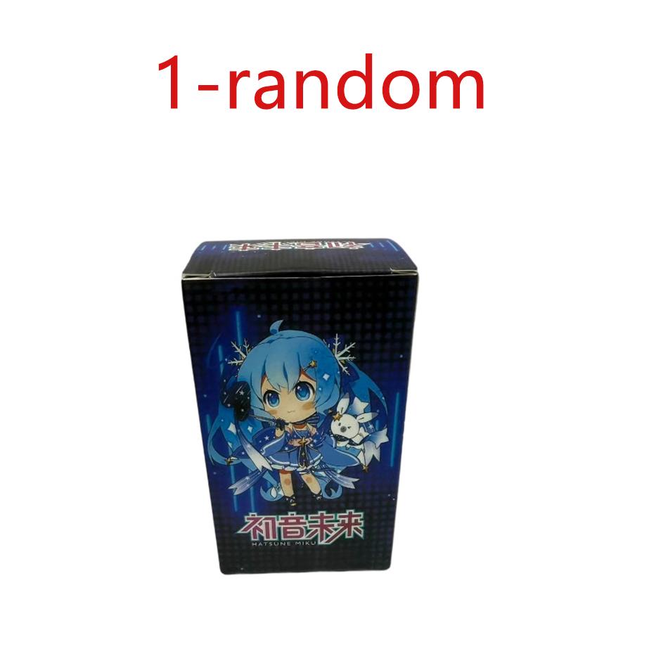 New 6Pcs/Set Q-Version Hatsune Miku Anime Girl Figures Fruit Band Party Doll Model Figurines Collection Kids Toys Fans Gifts
