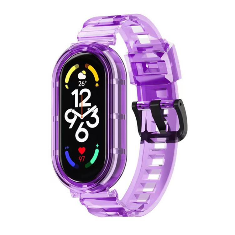 Glacier‑Armor Integrated‑Cover TPU Watch Band for Xiaomi Smart Band 10 / 9 / 8, Replacement Strap, Strap Only