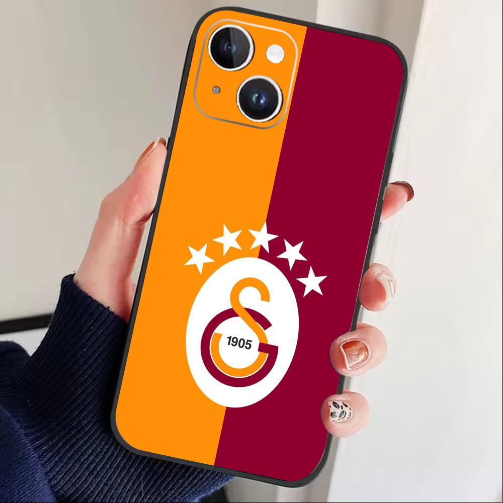 G-Galatasaray 1905 Чехол для телефона для iPhone17,16,15,14,13,12 Plus,Max Мягкий Силиконовый Черный Чехол