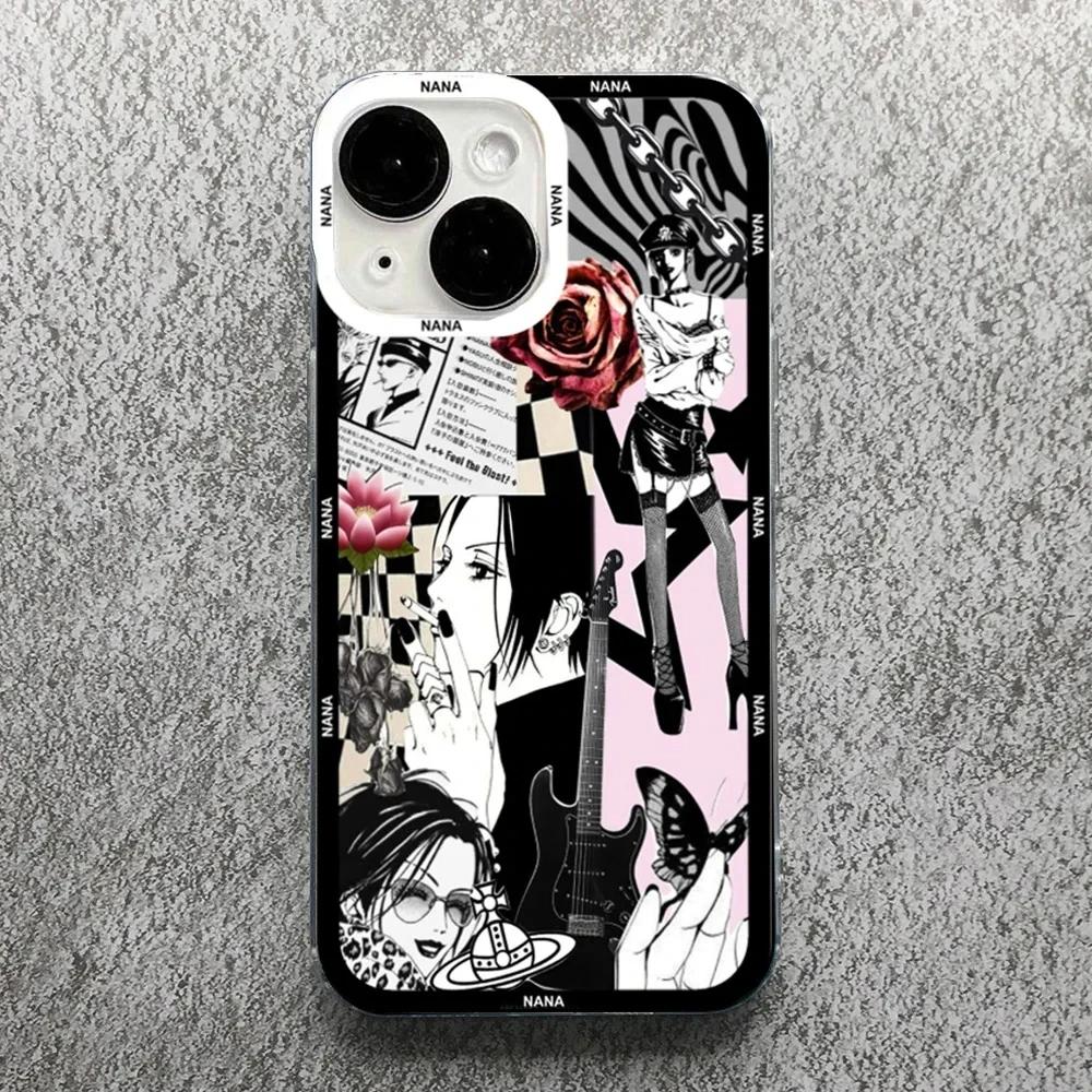 Чехол для телефона Oosaki Nana с рисунком из мультфильма «Аниме» 15 14 13 12 Pro Max Mini X XS XR SE 7 8 Plus, парный чехол для iPhone 11