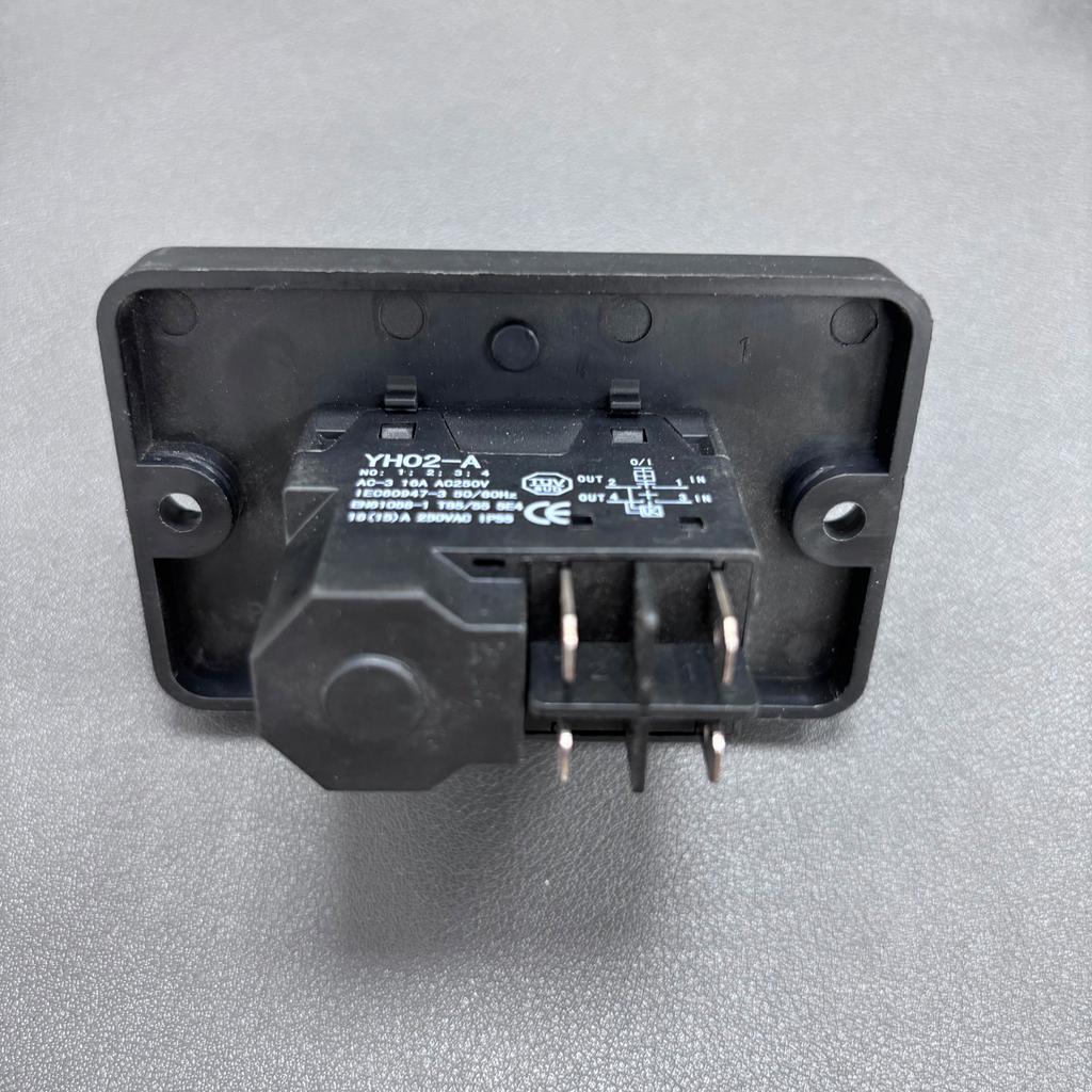 Industrial Electromagnetic Button Switches 250V 8A 16A Cut Off Power Button Simple Operate Suitable for Slicers & Drills