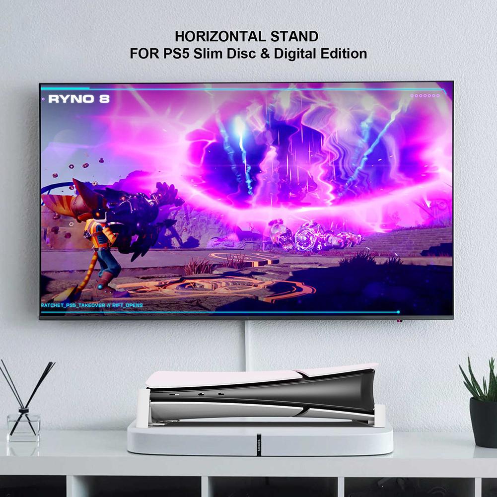 Horizontal Stand for PS5 Pro Console Base Bracket 30th Anniversary Host Storage Rack Cooling Mount for PS5 Slim Accessories