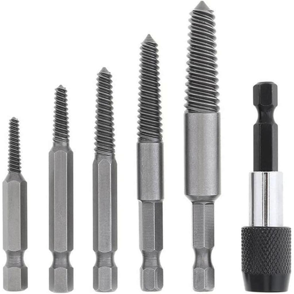 5/6 шт., сломанный болт, поврежденный винт, набор экстракторов для легкого извлечения болтов, набор для извлечения водопроводных труб, набор экстракторов винтов.