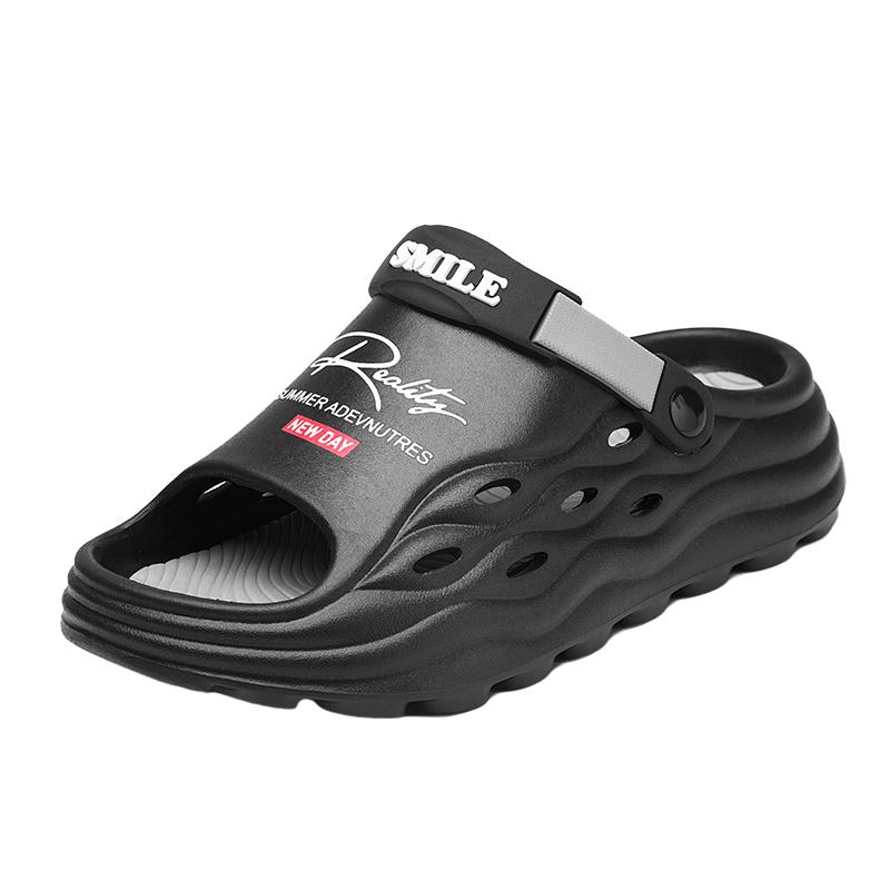 Модные мужские сандалии Летняя спортивная повседневная обувь ЭВА легкие массажные пляжные сандалии с мягкой подошвой Легкие шлепанцы мужская семейная обувь