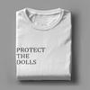 Футболки мужские с цитатой Protect The Dolls, футболки с надписью «Trans Women Solidairity», забавные футболки с круглым вырезом, 100% хлопок, одежда больших размеров