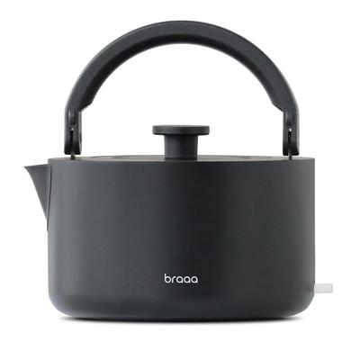 Braaa Braa Kettle Черный электрический чайник из нержавеющей стали Большой емкости Электрический чайник Электронный чайник Электрический чайник Электрический чайник Водонагреватель