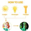 Light Glow In The Dark Mermaid Fluorescent Star Decals Sleeping On Moon Luminous Wall Stickers