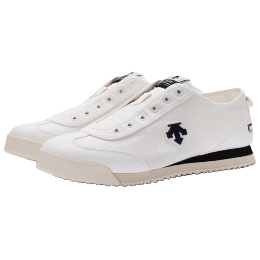 DESCENTE Chron Удобные Мягкие Низкие Кеды Унисекс Белые D4332LSN25-WT