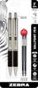 Zebra Pens Fine Point Ballpoint Stainless Steel Black Metal Set of Includes Two Black Ink Fine Point Zebra Pen Refills F-402 Pen, Pen, 0.7mm, Ink,