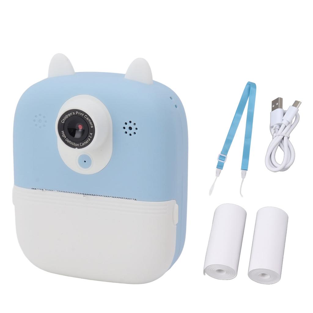 Instant Camera 2.4in HD Kids Digital Instant Camera Dual Lens Instant Print Digital Camera for Home
