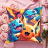Pillow Covers Decorative Cushions for Sofas BKMPokemons Room Decorating Items Personalized Gifts Interior Decoration Cushion