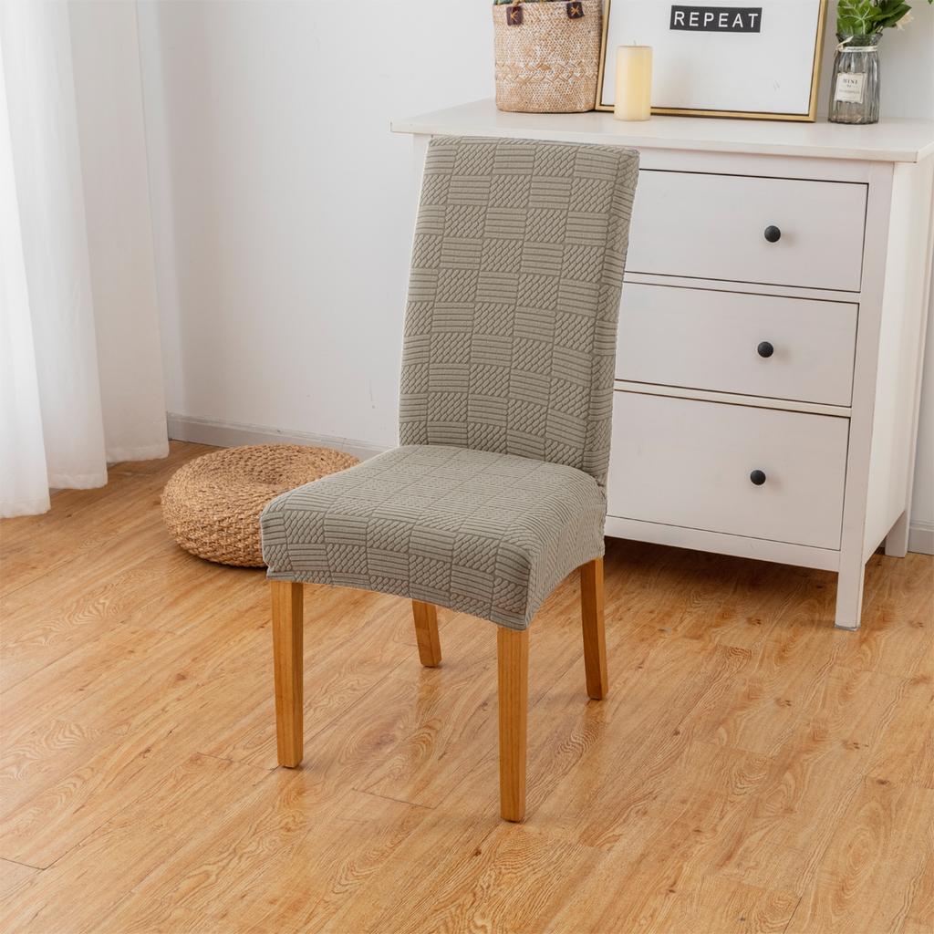 1Pc Thick Stretch Dining Chair Covers ProtectorsJacquard Parsons Chair Slipcover