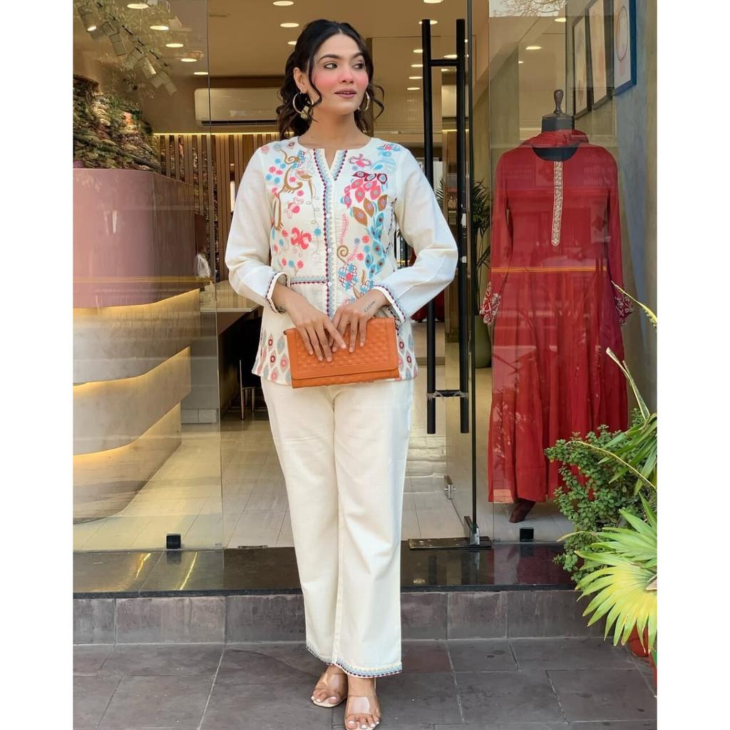 Индийский Болливуд Топ Туника Курта Брюки Комплект Шнурок Женская Вечеринка Дизайнерская Курти VSO-1728 c