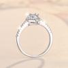 D цвет 1 карат кольцо с муассанитом из стерлингового серебра женское кольцо модное серебро s925 обручальное кольцо с бриллиантом обручальное кольцо подарок для подруги