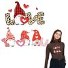 Valentine's Day of Love Stickers For T-Shirt Iron On Patches A-Level Washable Handmade Transfers Eco-Friendly Clothing Deco Patch
