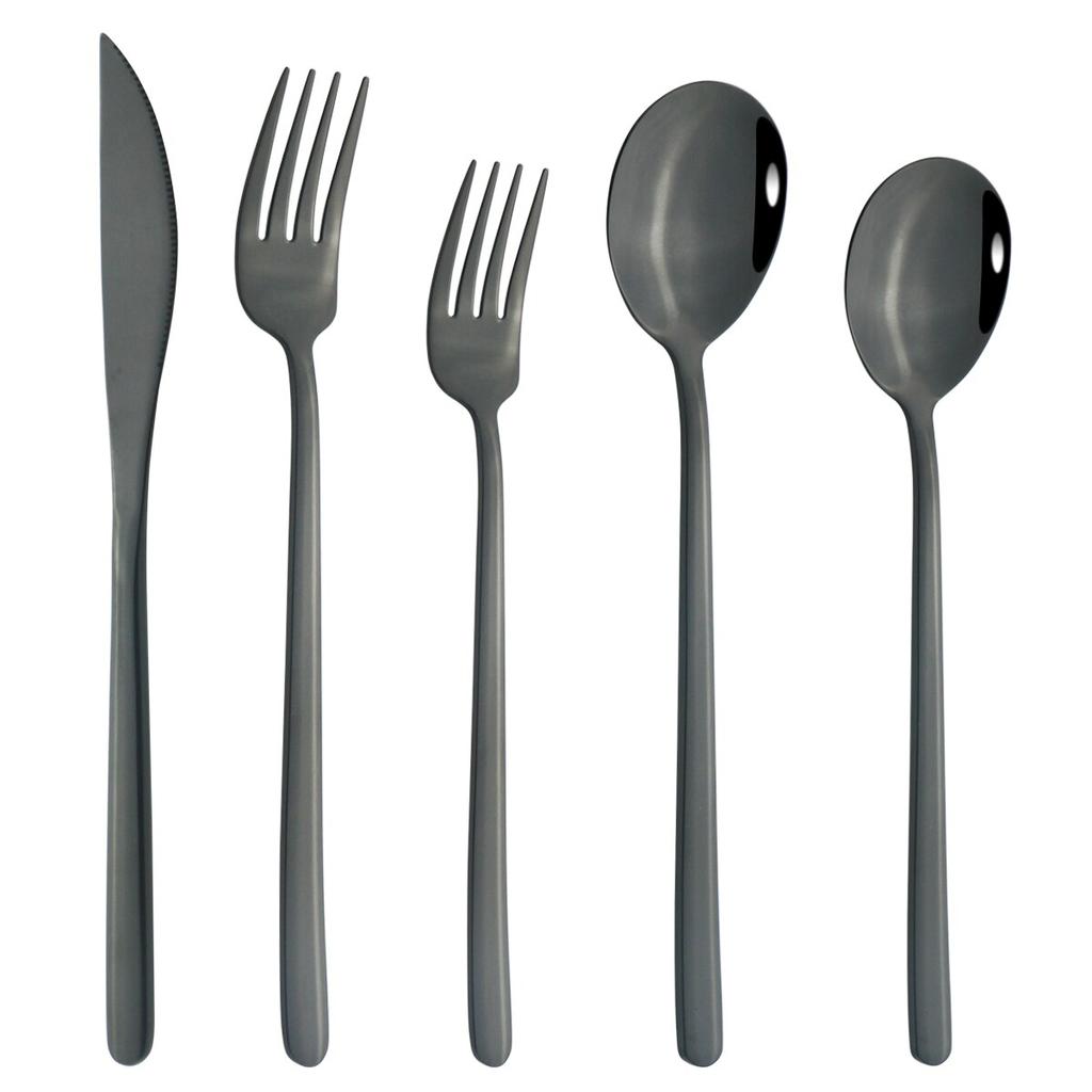 5/10/20 Pcs Colorful Dinnerware Cutlery Set 304 Stainless Steel Flatware Set Mirror Knife Fork Spoon Tableware Set Kitchen Silverware